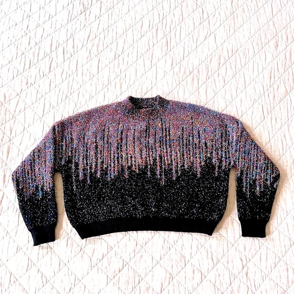 Fuzzy Sprinkle Holiday Sweater - Picture 1 of 8